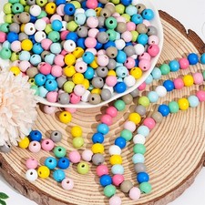 Bunte holzperlen zum - bunte,