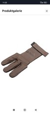 elTORO Traditioneller Schießhandschuh Tradition - braun Größe L
