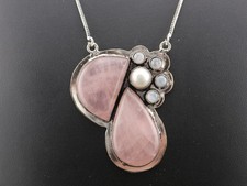 GJ69 SILBERKETTE ROSENQUARZ &