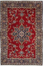 Original Handgeknüpfter Perserteppich Keshan 205 x 136 cm Sehr Top Zustand Fein