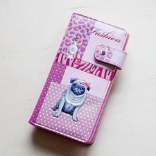 BB Klostermann Geldbörse lang Mops pink Shagwear Langbörse Fashion dog Leo