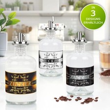 Zuckerstreuer aus glas - glas, zucker