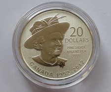 CANADA - 20 Dollars Silber - Diamond Jubilee 2012 - Silber 999 [80]