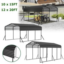 Extra Groß Carport Zeltgarage Unterstand Außengarage Garagenzelt Metall für Auto