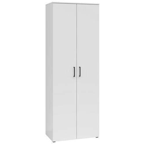 Drehtürenschrank weiß - weiß,