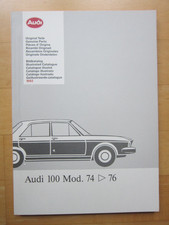 Ersatzteile-Katalog Bild Katalog Audi 100 Mod. 74-76, neuwertig, 5/1992