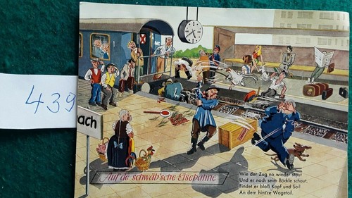 Scherzkarten schwaben bahnhof - scherzkarten,