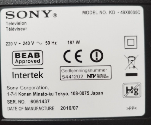 Smart sony 49x8005 - sony, kd-49x8005