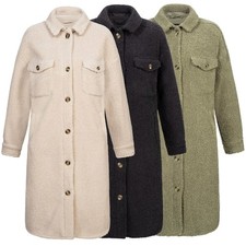 New View Damen Kunstpelzmantel