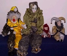 Harlekin Porzellan 4 Stück