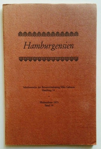 Hamburgensien schriftenreihe - hamburgensien.,