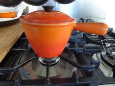 Le Creuset Stieltopf Kasserolle Caquelon Soße Fondue Ofenrot