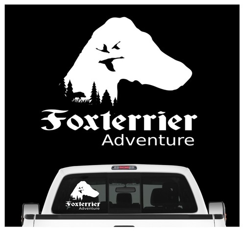 Auto aufkleber foxterrier - foxterrier, fox