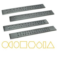 AURIFEX Drahtziehplatten Zieheisen für verschiedene Drahtprofile