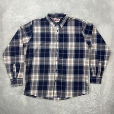 VINTAGE WRANGLER Herren Hemd Shirt Western Cowboy Gr. L Blau Rugged Retro 80s