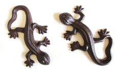 Geckos gusseisen gartendeko - gusseisen,