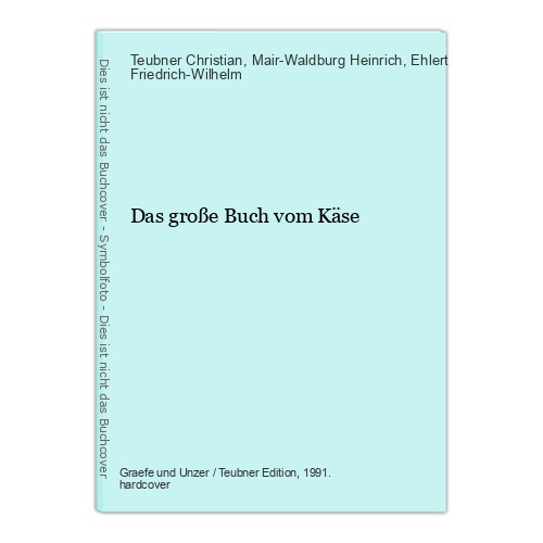 Das große buch - vom, käse