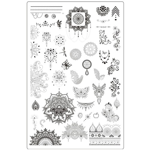 Xxl stamping schablone mandala - xxl,