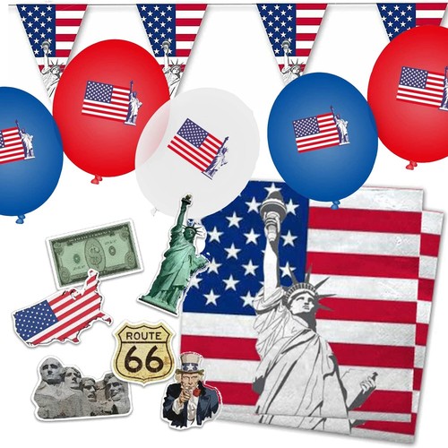 Usa party set 54tlg - 54tlg., deko