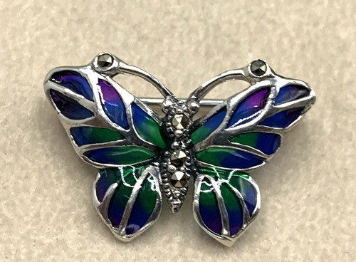 Brosche schmetterling mit - brosche,