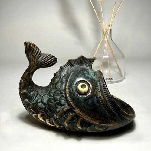 Bronzefigur fisch mid - fisch,