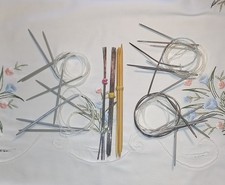 Stricknadeln Nadelspiel  und  Rundstricknadeln