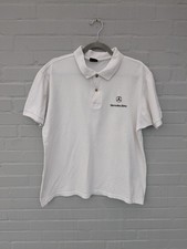 Mercedes-Benz Polo Shirt Gr. XL Weiß Kragen Valento 100% Baumwolle T-Shirt