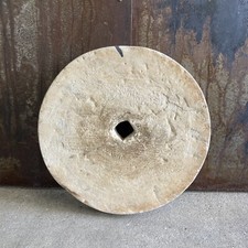 Alter Schleifstein / Sandstein - gelbgrau / D50cm S7,5cm G30Kg