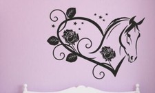 Wandtattoo Wandaufkleber Aufkleber Kinder Tattoo Pferd Horse Stute Fohlen 163