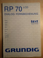 Grundig RP 70 LCD - Dialog