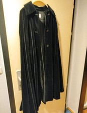 Samt Umhang Unisex Schwarz Gothic Karneval