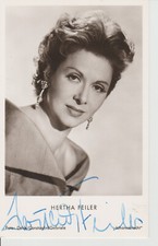 Hertha Feiler, orig sign AK