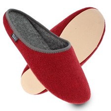 Filzpantoffeln mit Gummisohle Filz Hausschuhe rot Latschen 36-50 filsko Abisko
