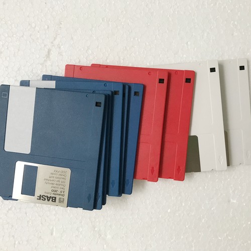 10x diskette blau - blau,, und