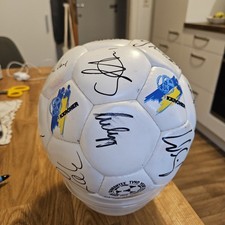 Autogrammball S04-Kärcher,  Eurofighter? 97/98 mit 22 Unterschriften, u.a. THON