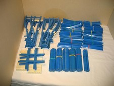 Lego Schienen, Weichen, Kreuzung, Platten blau, 419 Teile siehe Text und Bilder