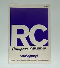 Selten Varioprop Graupner Grundig  RC RCP11 /  Werbung Prospekt