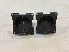 2 Stück Presto Schuko Steckdose braun 230V für Wohnwagen / Wohnmobil G778