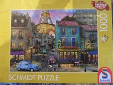 SCHMIDT PUZZLE 1000 TEILE ***** Neuwertig- ***In den Straßen von Paris**
