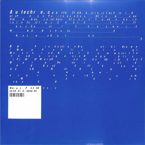 Autechre quaristice 2lp - autechre, /