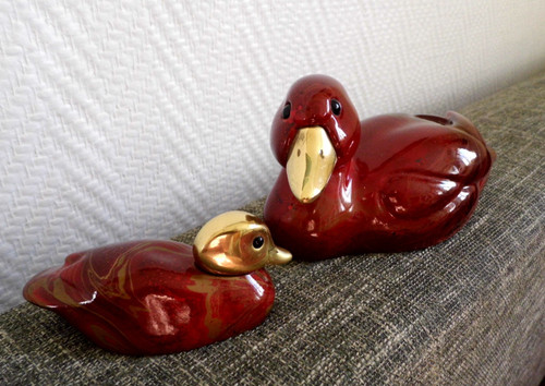 Schöne kunststoff enten - kunststoff,