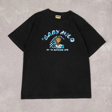 Bape Vintage Baby Milo By A Bathing Ape T-Shirt L Herren Washed Black Animal