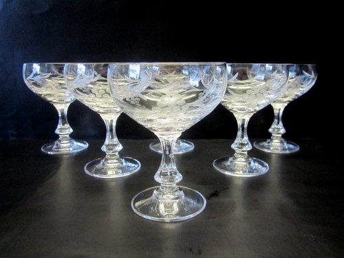 Kristall glas sekt gläser - 6,