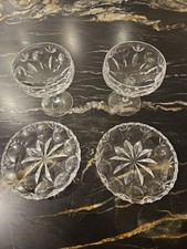 Kristall NACHTMANN Sekt Gläser 2 Und Schälen 2 BAMBERG Dekor 