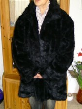 Webpelzmantel -  Gr.48 --