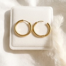 Mini Edelstahl Huggie Creolen