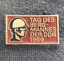 Abzeichen DDR: Tag des Bergmanns der DDR 1969 Kohle Kali Wismut Bergbau Bergmann