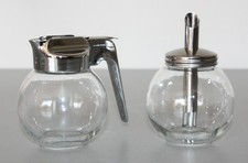 Stoha Design Germany Milchkännchen und Zuckerstreuer, Glas/Edelstahl