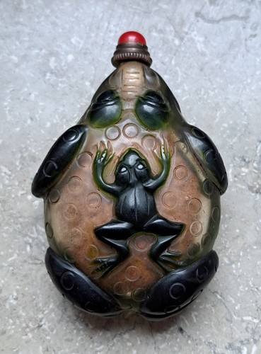 Chinese frosh toad - chinese, carved