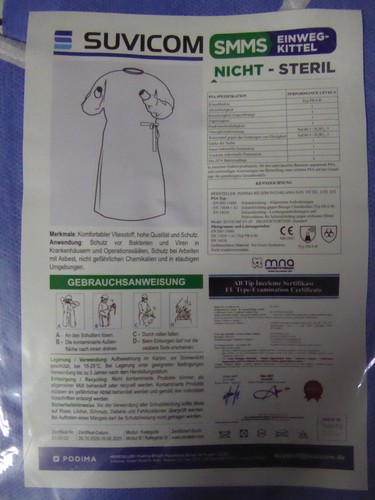 Einwegkittel kittel blau - einwegkittel, 50